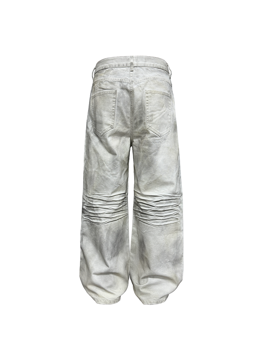 AGED WHITE JEANS
