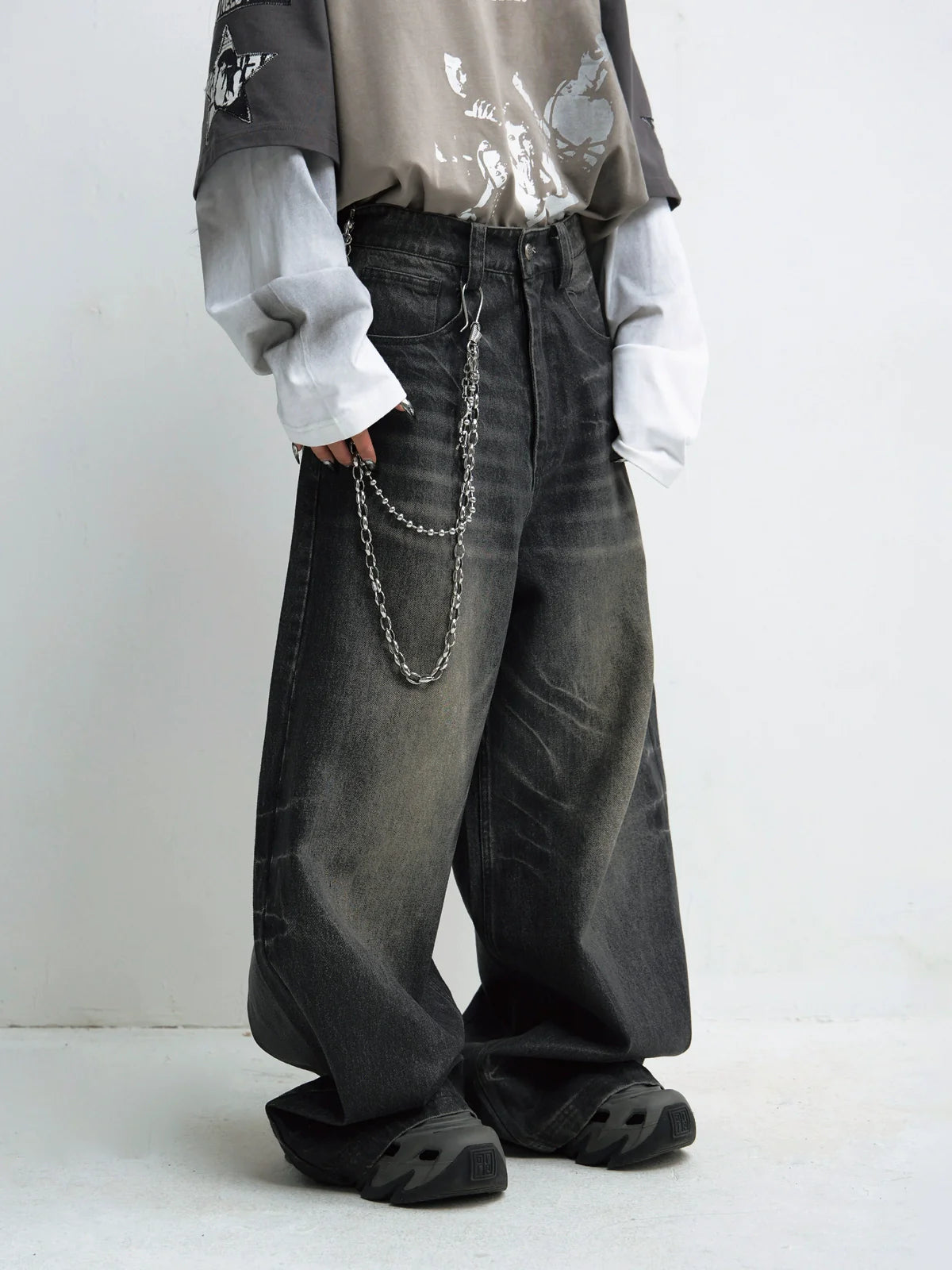 VINTAGE WIDE LEG JEANS