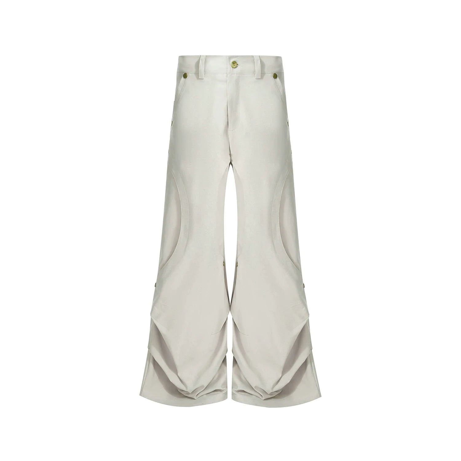 CASUAL STACKED WIDE-LEG PANTS