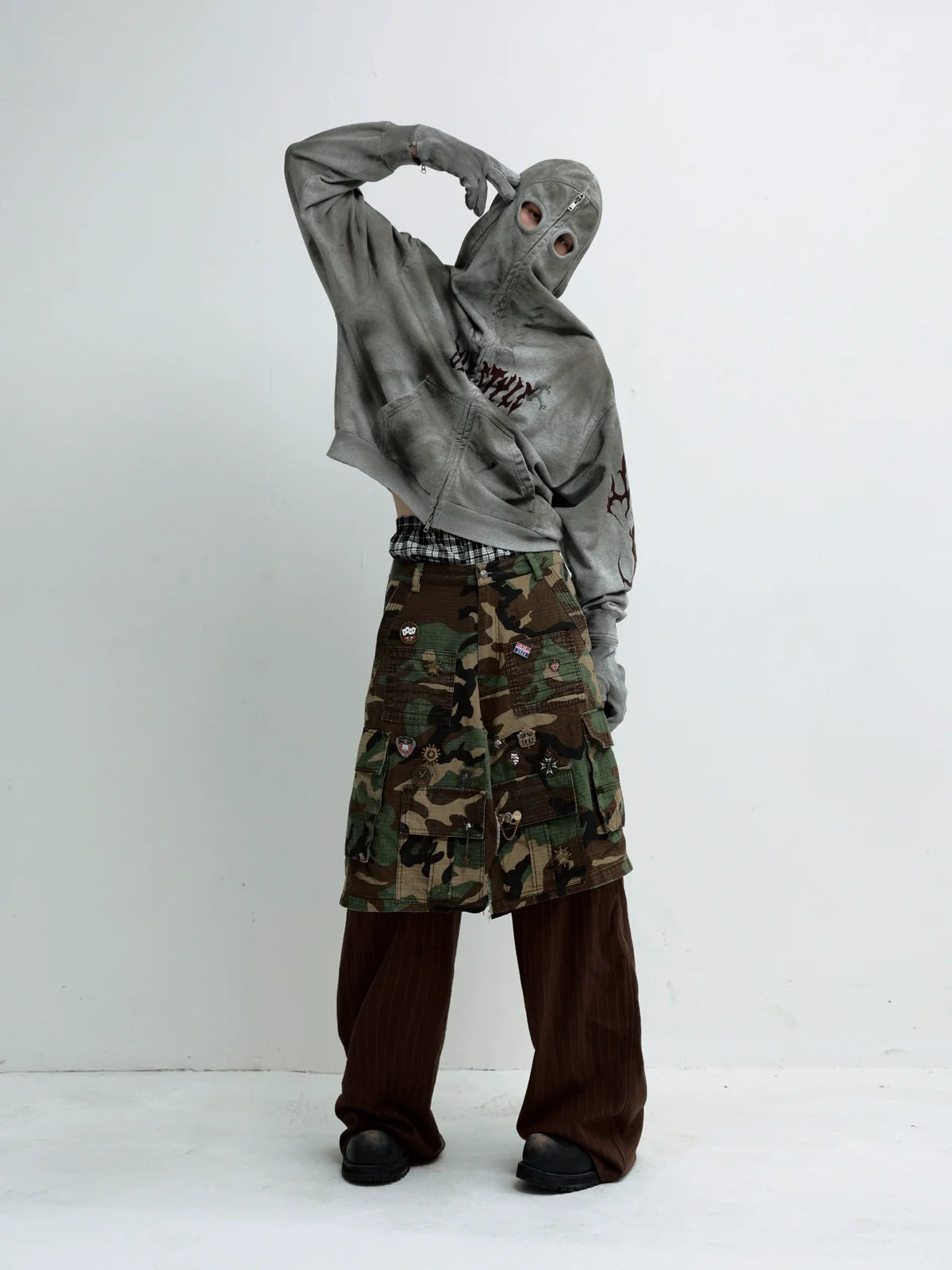 MASK-UP VINTAGE HOODIE