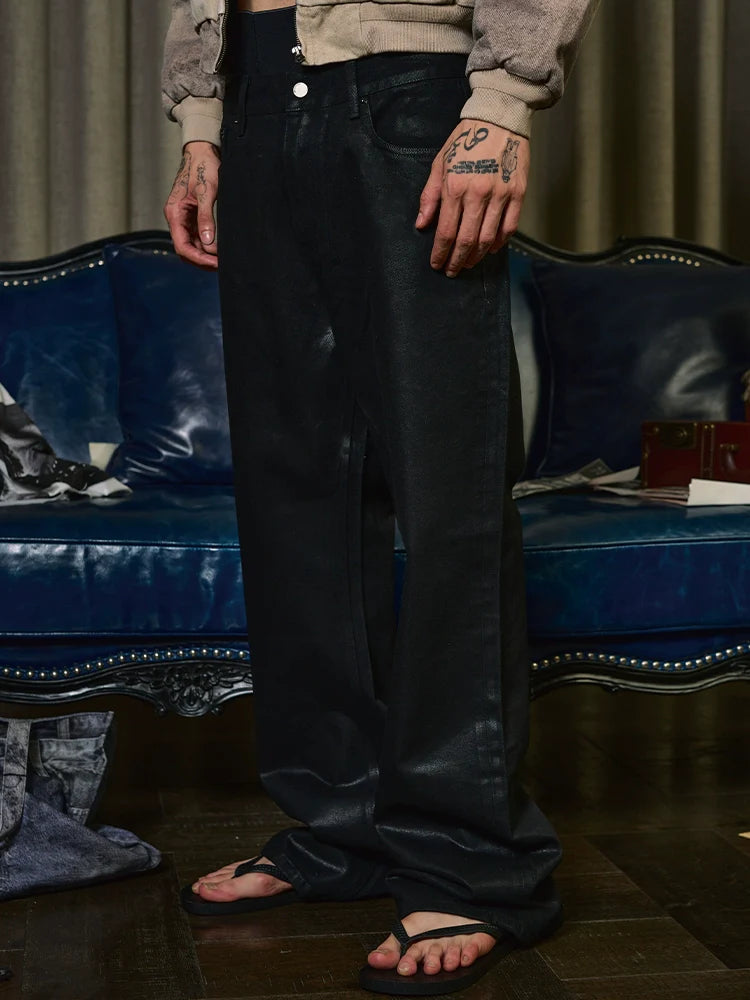 DISTRESS WAXED JEANS