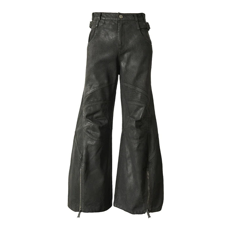VINTAGE BLACK DENIM TROUSERS