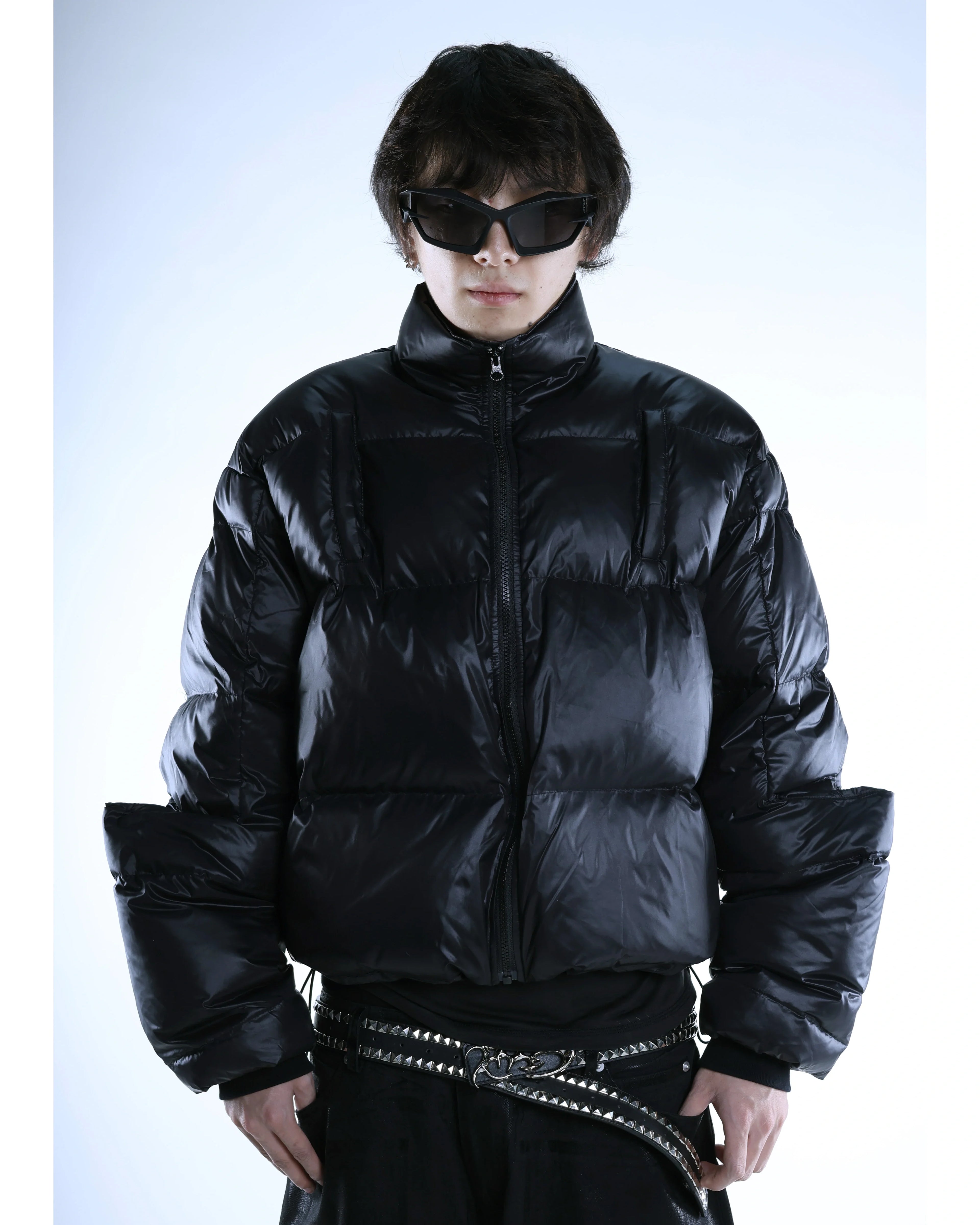 LOOSE DOWN JACKET WITH DRAWSTRING
