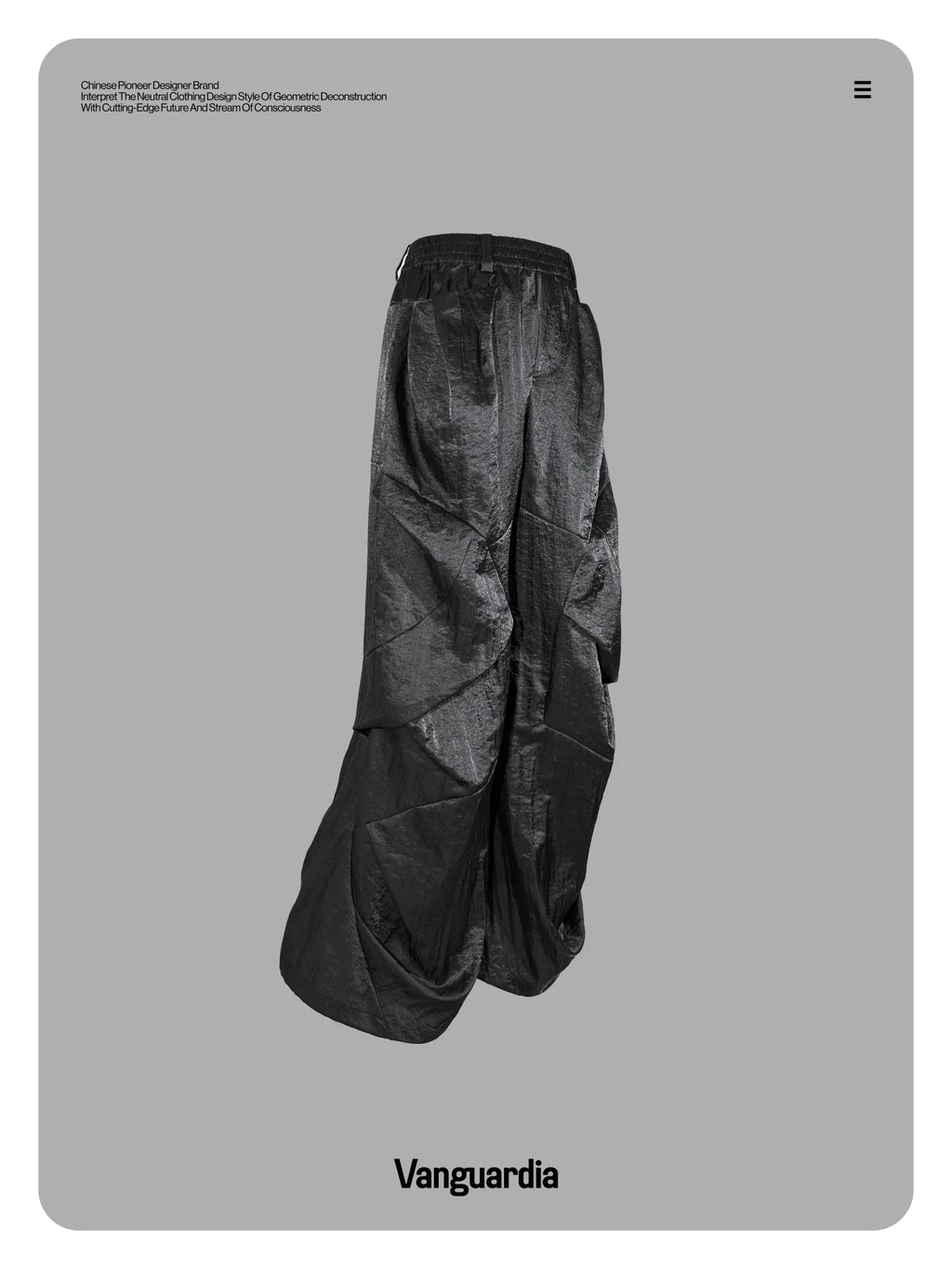 QUICK DRY BLACK WIDE LEG PANTS