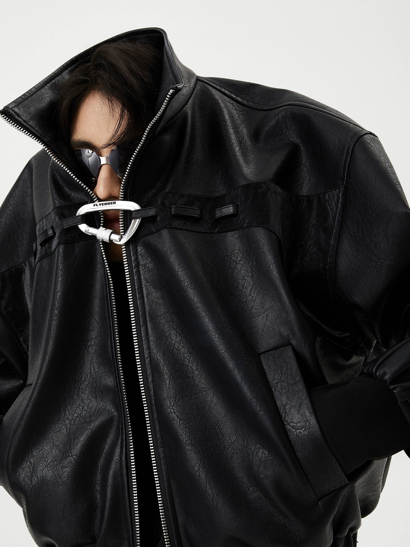 DOUBLE ZIPPER BIKER JACKET